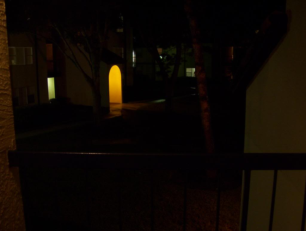 Vista Way courtyard night